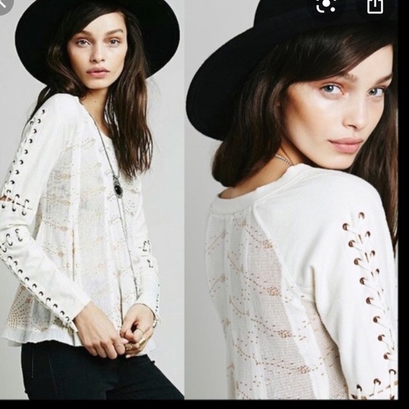 Free People Tops - Free People New Romantics Heavy Metal Top